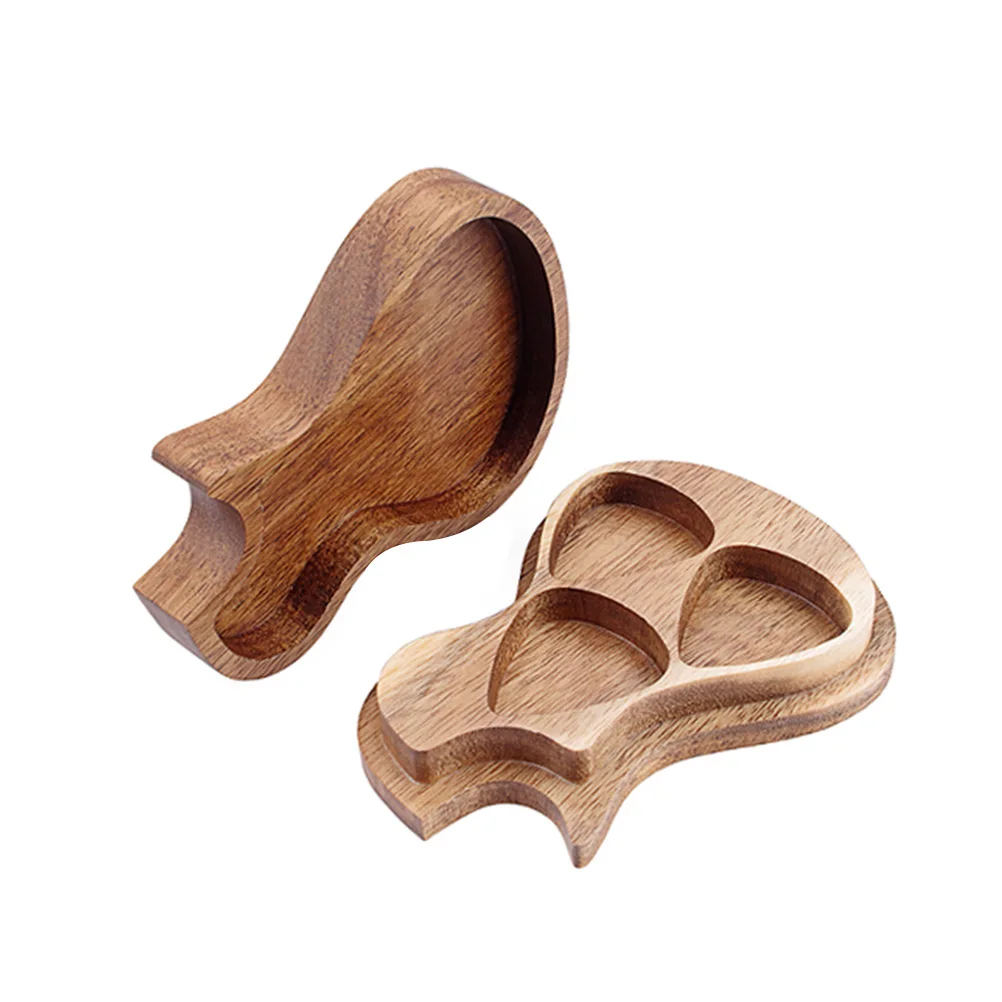 

Guitar Picks Container Organizer Light Brown Acoustic Electric Guitar Accessories Storage Case Holder Smooth Polished