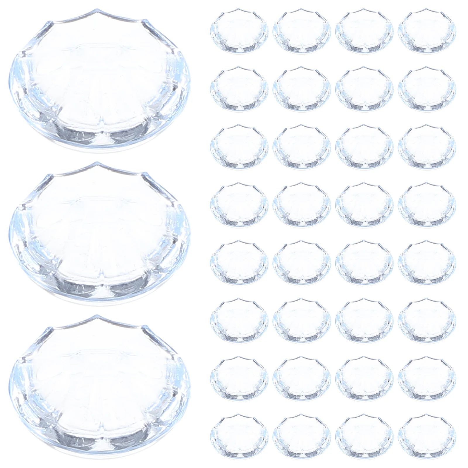 

50Pcs Durable Plastic Crystal Buttons Bright Beautiful Decorative Sewing Craft for Coats Sweaters Hats Shoes Upholstery Buttons