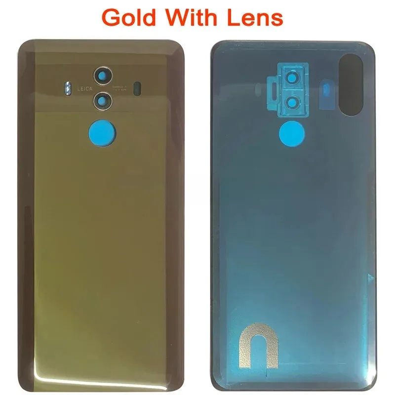 For Huawei Mate 10 Pro Back Battery Cover Rear  Housing Case Glass Panel Replace With lenses Rear cover replacement parts
