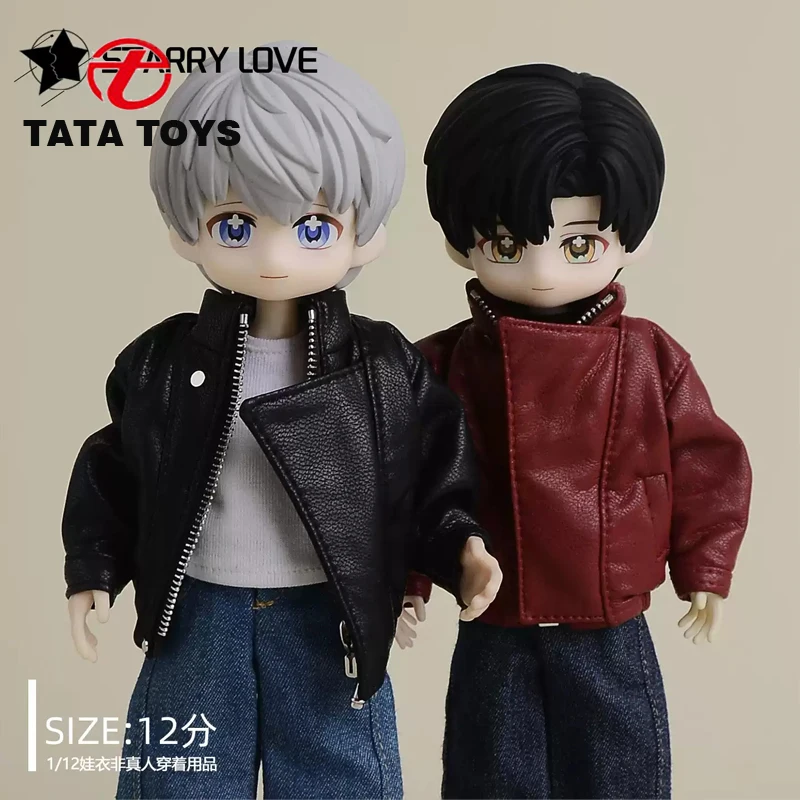 

1/12 Scale male leather coat clothes accessory fit 6'' action figure body model doll