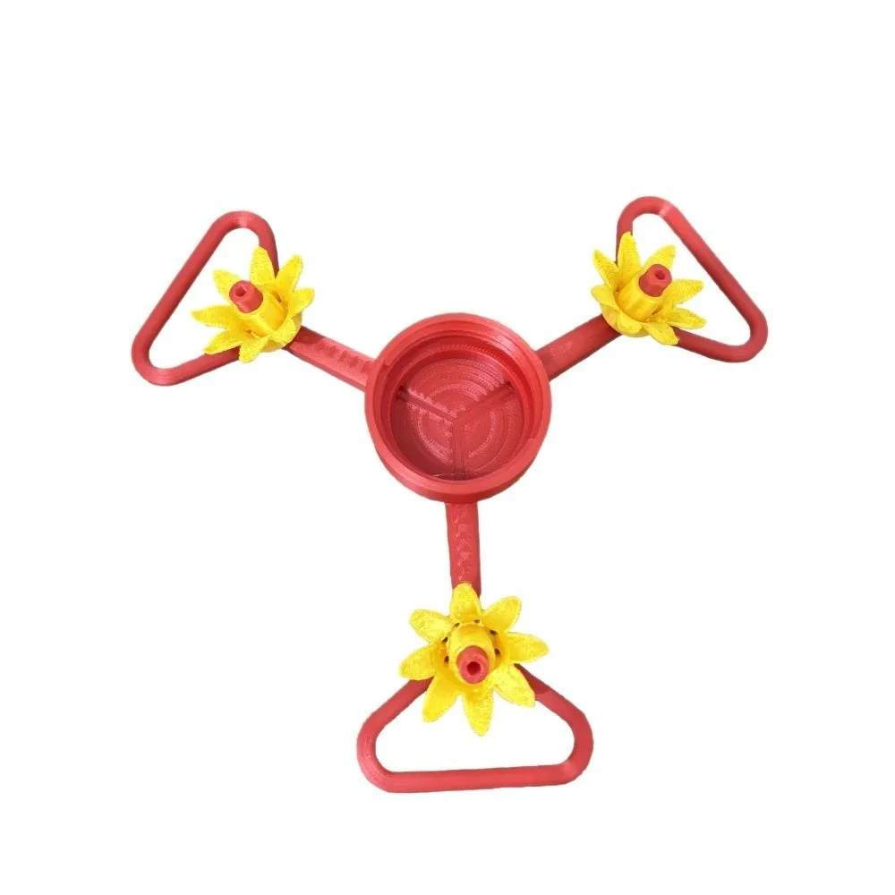 3 Feeding Ports Suspended Hummingbird Feeder Tool-Free Hanging Hummingbird Nectar Feeder Detachable Bee Resistant