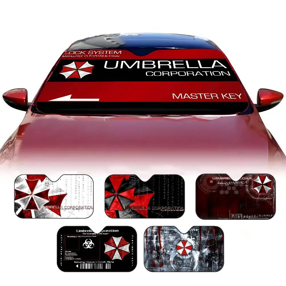 Umbrella Corporation Car Windshield Funny Sun Shade Foldable UV Ray Sun Visor Protector Sunshade for Front Window