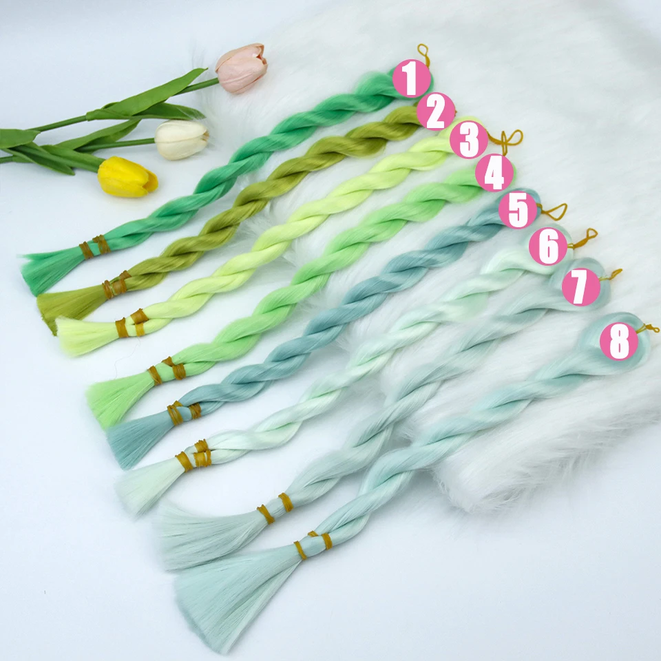 Włosy lalki BJD 80CM Miękki jedwab Baby Silk Syntetyczna peruka żaroodporna Ręcznie robiony materiał do szczepienia DIY Włosy lalki BJD Włosy lalki