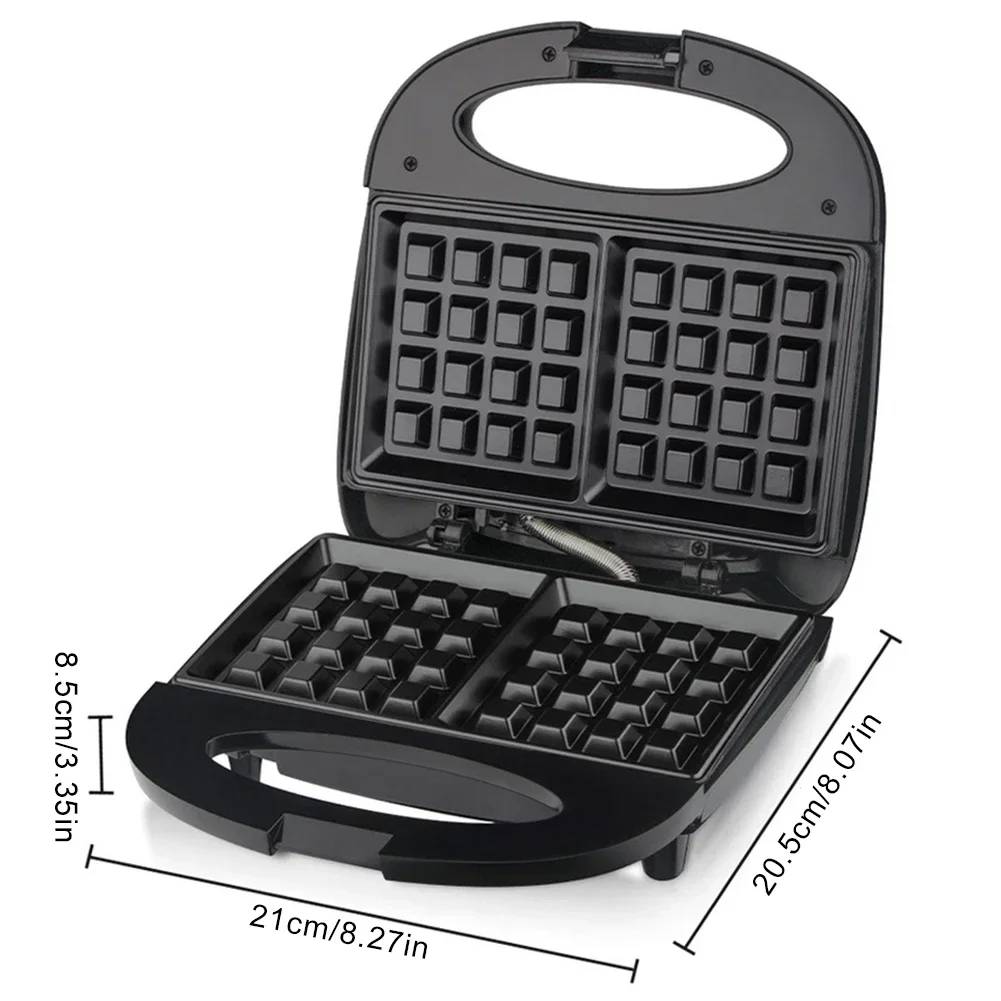 Waffle Maker Belgian Waffle Maker Portable Waffle Making Machine Anti-scalding Mini Waffle Maker Machine for Snacks Burgers