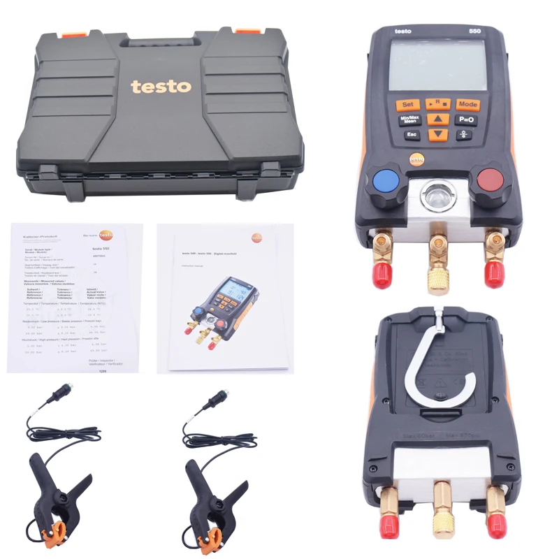 Electronic Refrigerant Gauge for Automobile Fluorine Liquid Dosing Testo 550S 557S 549 Digital Air Conditioning Pressure Gauge