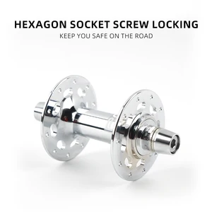 محور دراجة ثابت POLSO-Chrome ، محاور دراجات أمامية وخلفية Fixie ، مسار ركوب دراجات أحادي السرعة ، 20 ساعة ، 24 ساعة ، 32 ساعة ، FH003 10 مبيعات رئيسية 20 عجلة من الكروم - رقم 6