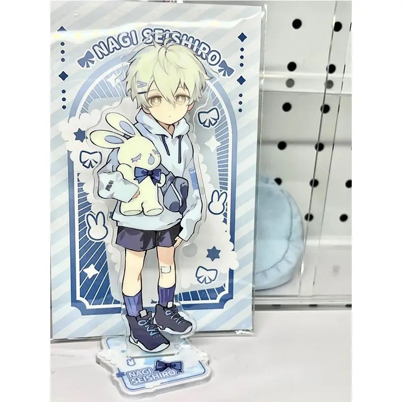 Blue Lock Children Series Acrylic Stand Nagi Seishiro Figure Display Bachira Meguru Anime Goods Collection Desk Decor Ornament