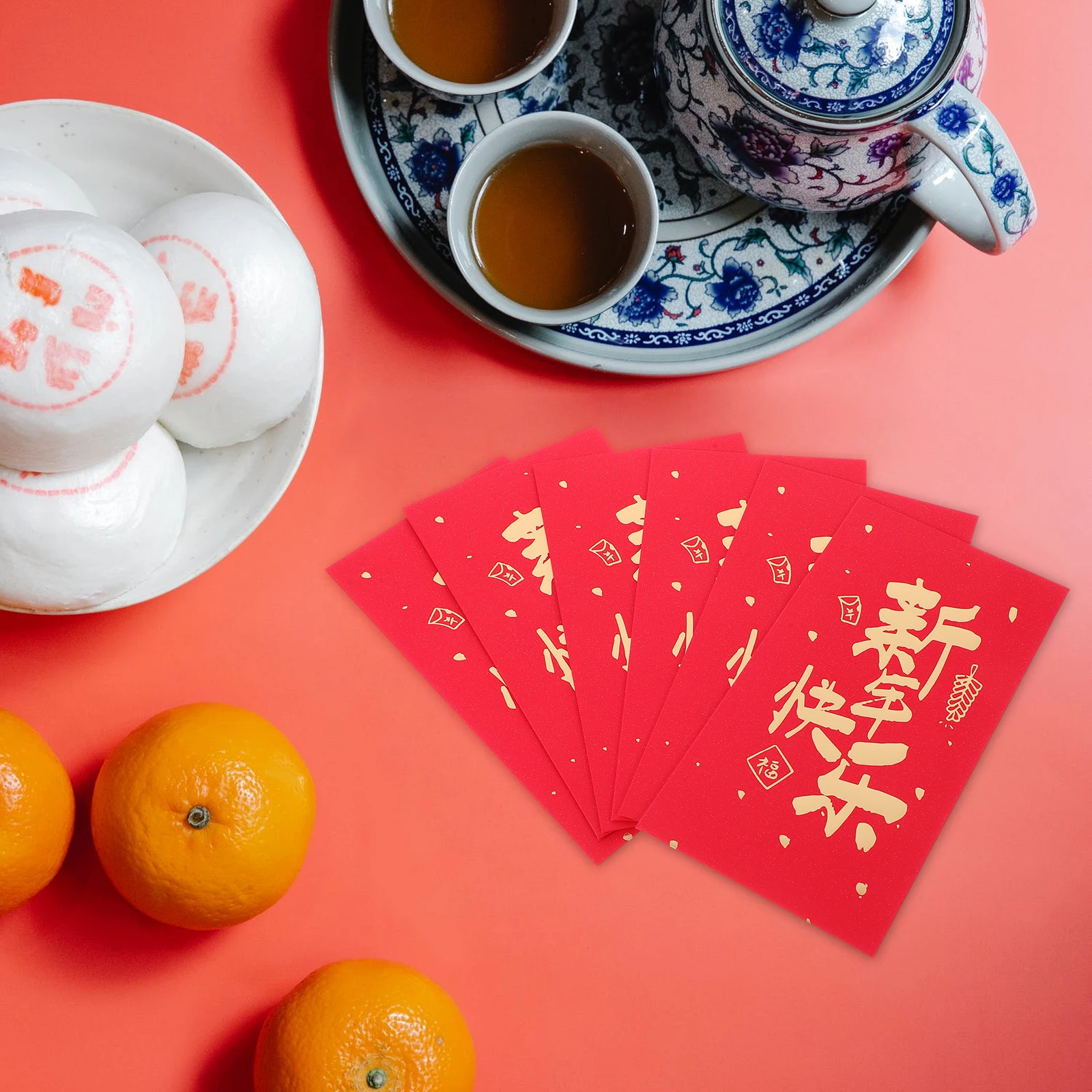 

6 Pcs Lai Feng Red Envelope Bag Money Envelopes Paper Wedding Chinese Packets