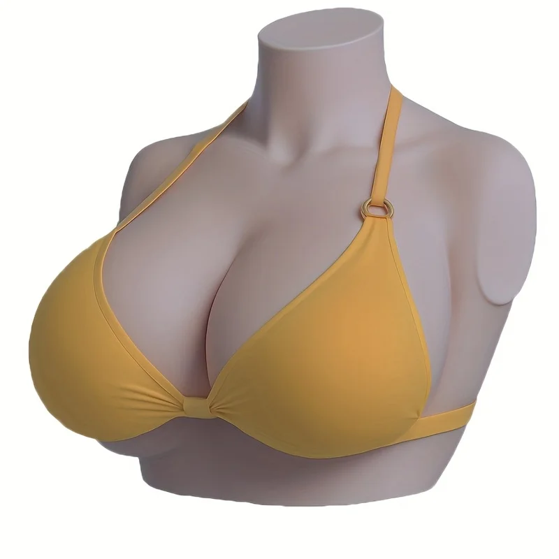 Soft Lightweight Realistic C-G Cup Silicone Breast Forms for Crossdressers Transgender DragQueen Cosplay Comfortable Breastplate