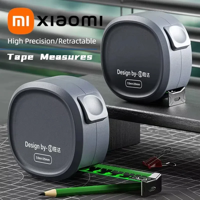 

Xiaomi MIJIA 10M Mini Tape Measure Steel Tape Thickened High-Precision Retractable Ruler Woodworking Measuring Meter Tools Hot