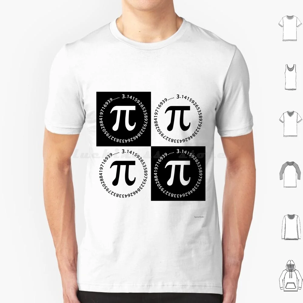 Pi Symbol Pattern T Shirt 6Xl Cotton Cool Tee Pi Number Pi Symbol Pi Sign Pi Day Irrational Number Math Geek Fraction Nerd