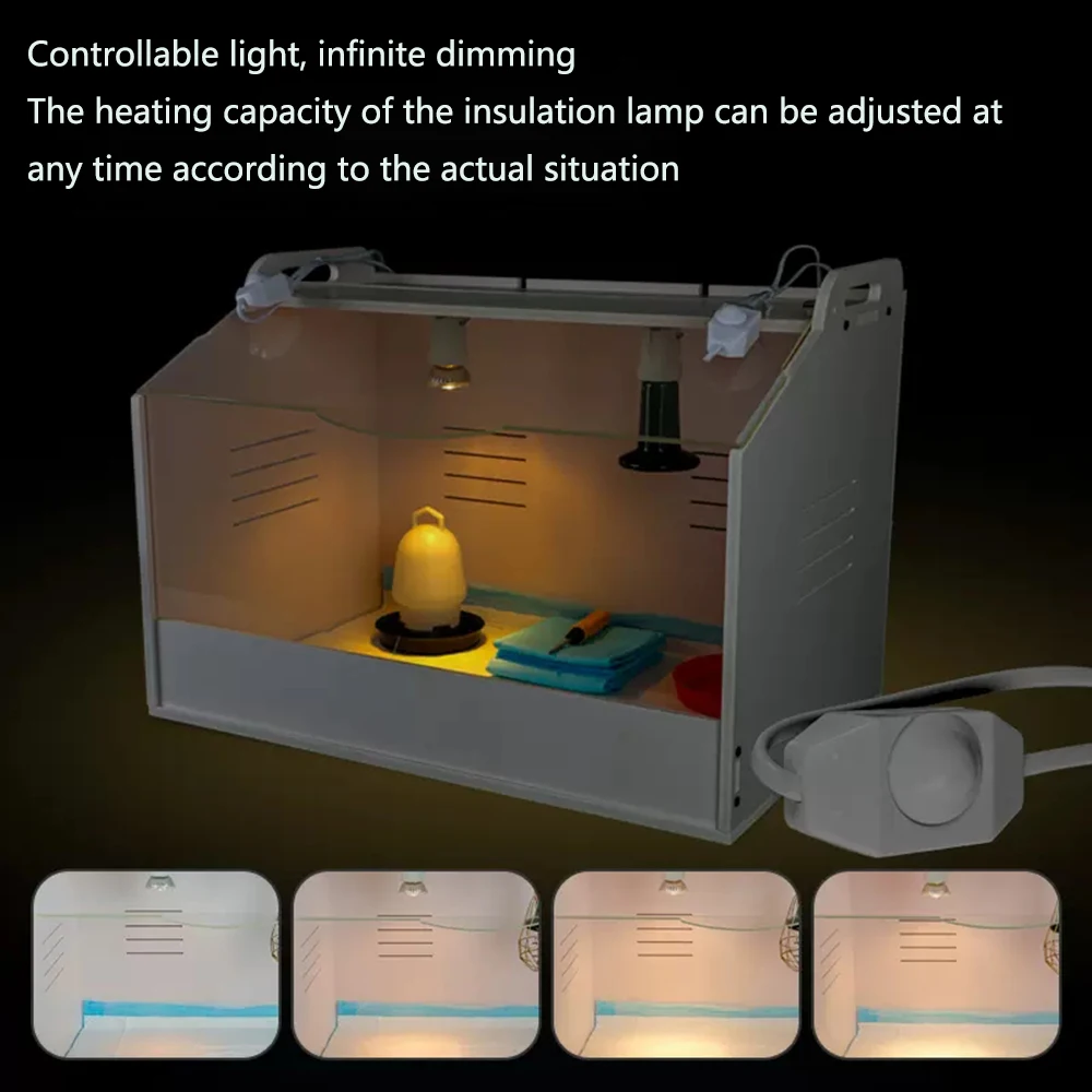 Brooding Hatchery Eggs Incubator Heating incubator Nestling quail parrot tortoise hedgehog rearing crawling pet warm terrarium