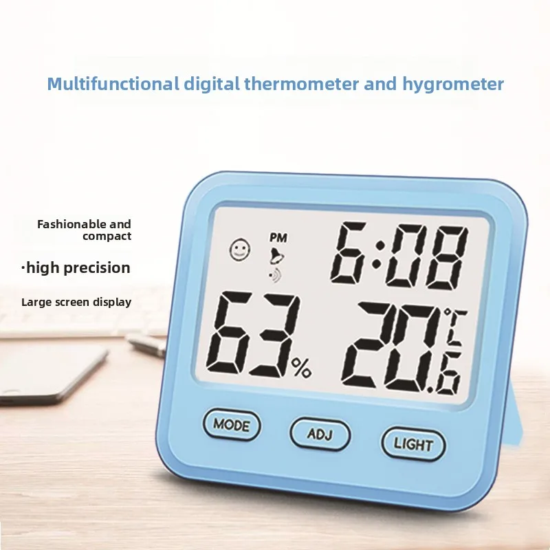 Electronic Digital Thermometer and Hygrometer for Home Use IndoorCH-915Magnetic Backlit High-Precision Wall-Mounted Temperature