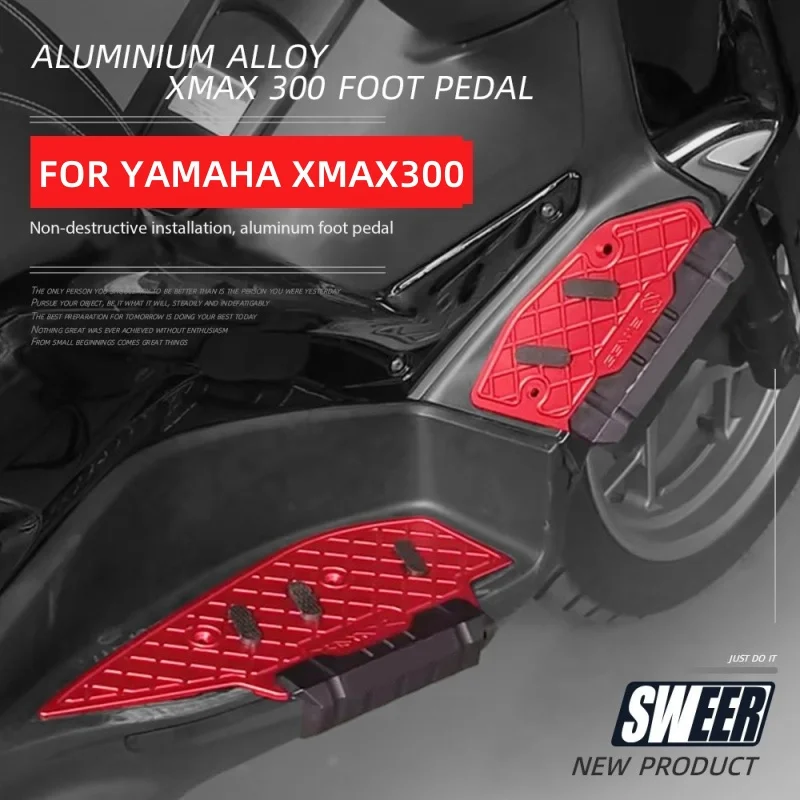 Motorcycle Footboard Steps Footrest Foot Pad Pedal Footrests Pads For YAMAHA XMAX300 xmax 300 2023-2024 Modified Accessories