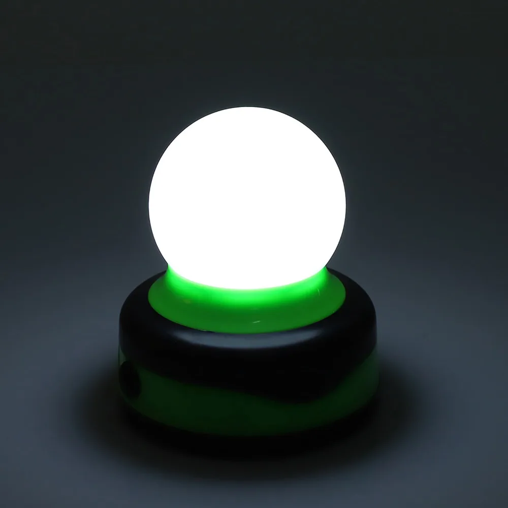 Durable Portable LED Flashlight Tent Light Mini Round Battery-Powered Camping Light Outdoor Camping Light Mountaineering