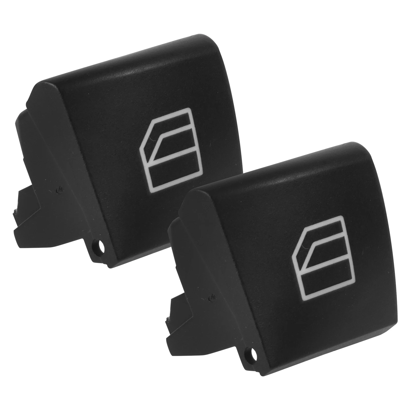 

2pcs Glass Trim For Car Window Switch Button Lift Switch Button Cover Trim for Car Interior Door H