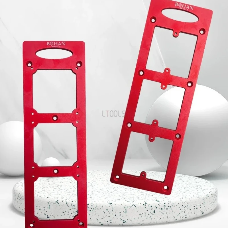 86 Wire Box Switch Socket Opening Hole Mould Electrical Plug Template ToolSocket Cassette Square Hole Slotting Support Template