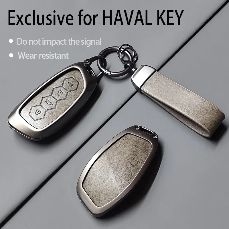 Zinc Alloy Car Remote Key Case Cover for HAVAL Hover F7 F7X 2024 XY H6 Dargo M6 H9 H6S Jolion X DOG H2 H3 H5 H7 H8 M4 F7H H2S