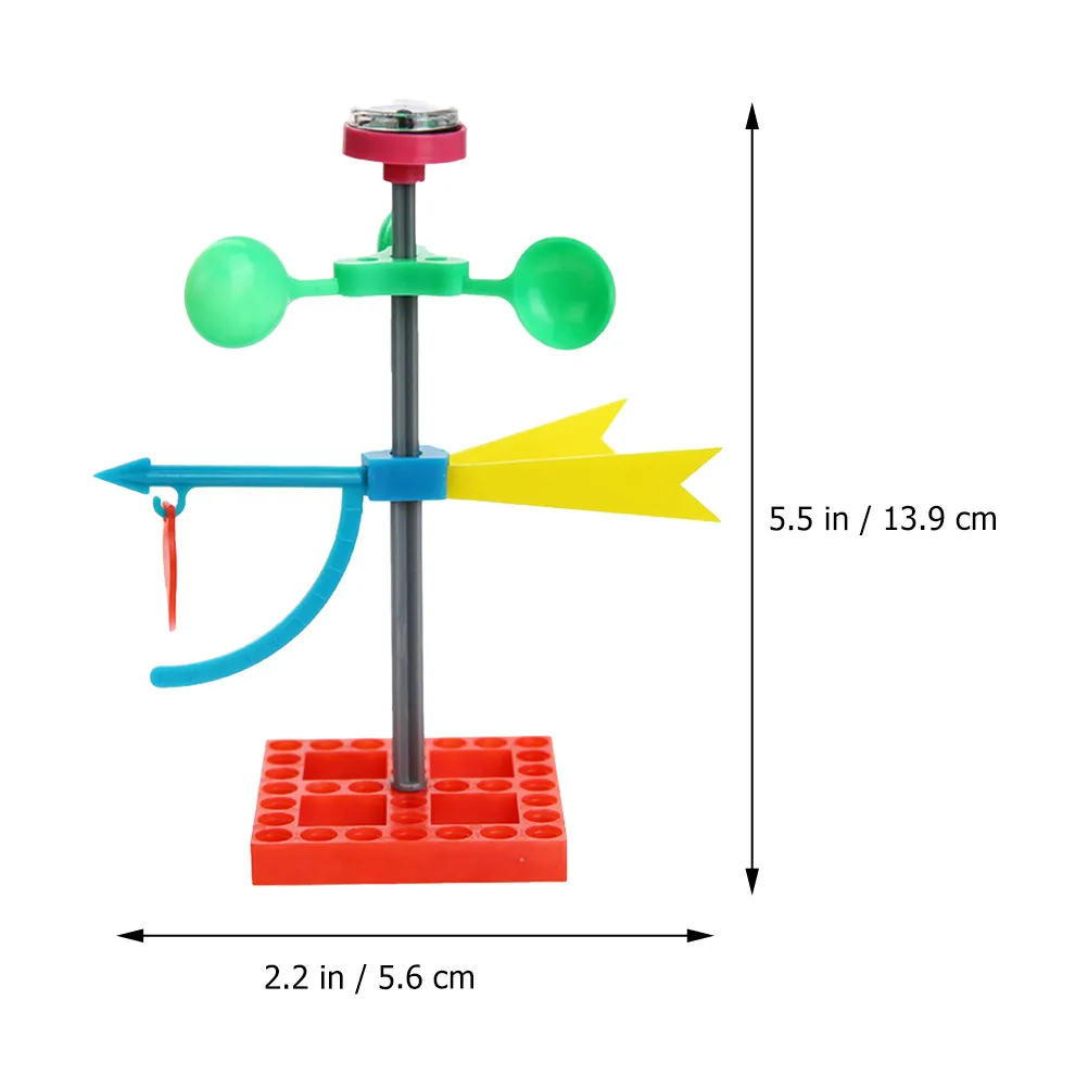 طقم تجميع رمح الرياح للأطفال، مشروع تعليمي علمي، هدية تعليمية للأطفال بعمر 5 سنوات، نموذج رمح الرياح للتركيب الذاتي