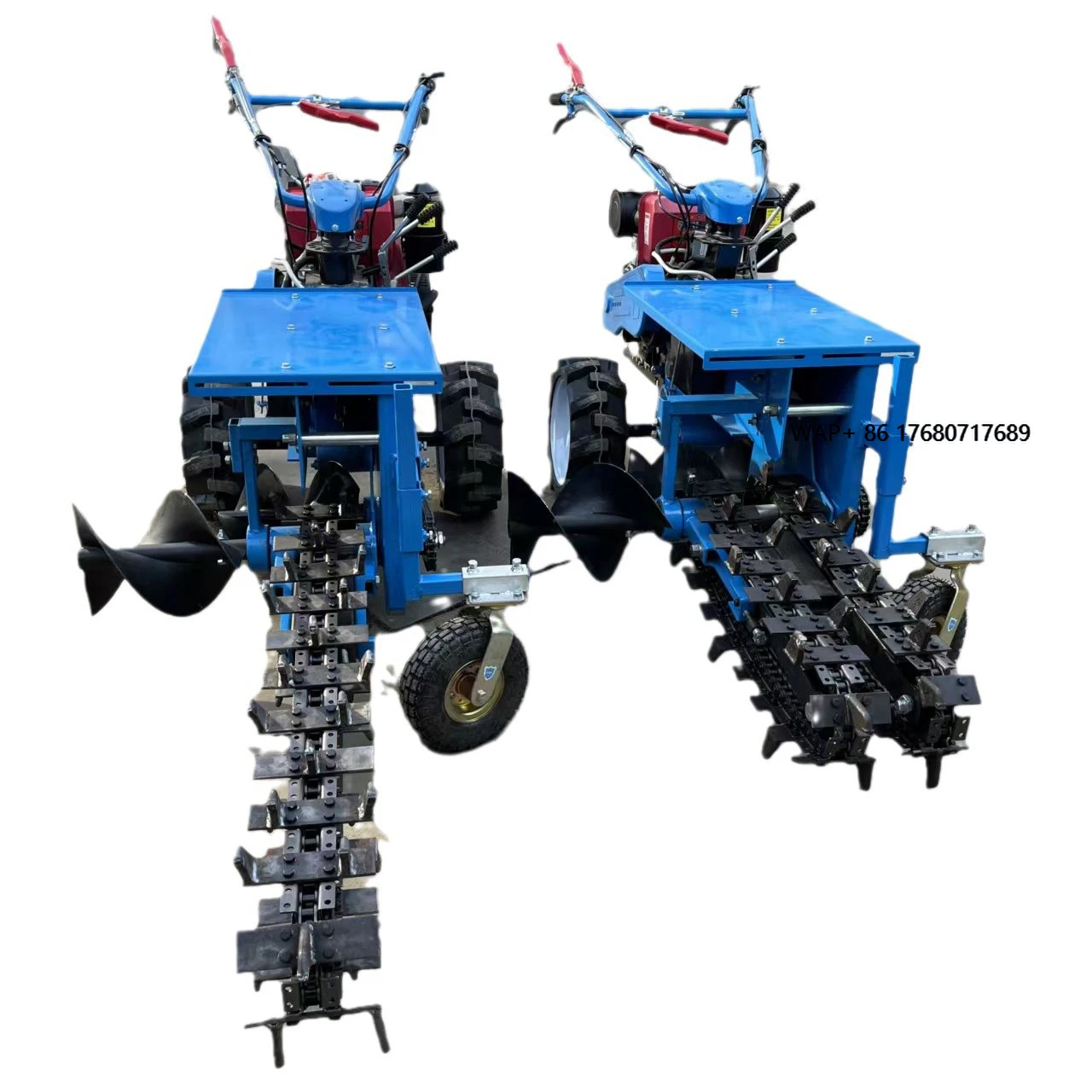 Hot Sell Trencher with Chain Saw Ditching Trenching Machine Mini Trencher Machine