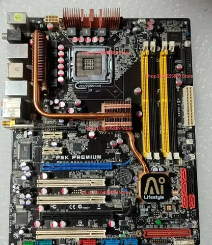 For ASUS P5K PREMIUM Main Board, 775 Pin Interface, Support DDR2 Memory, Dual Network Interface Card