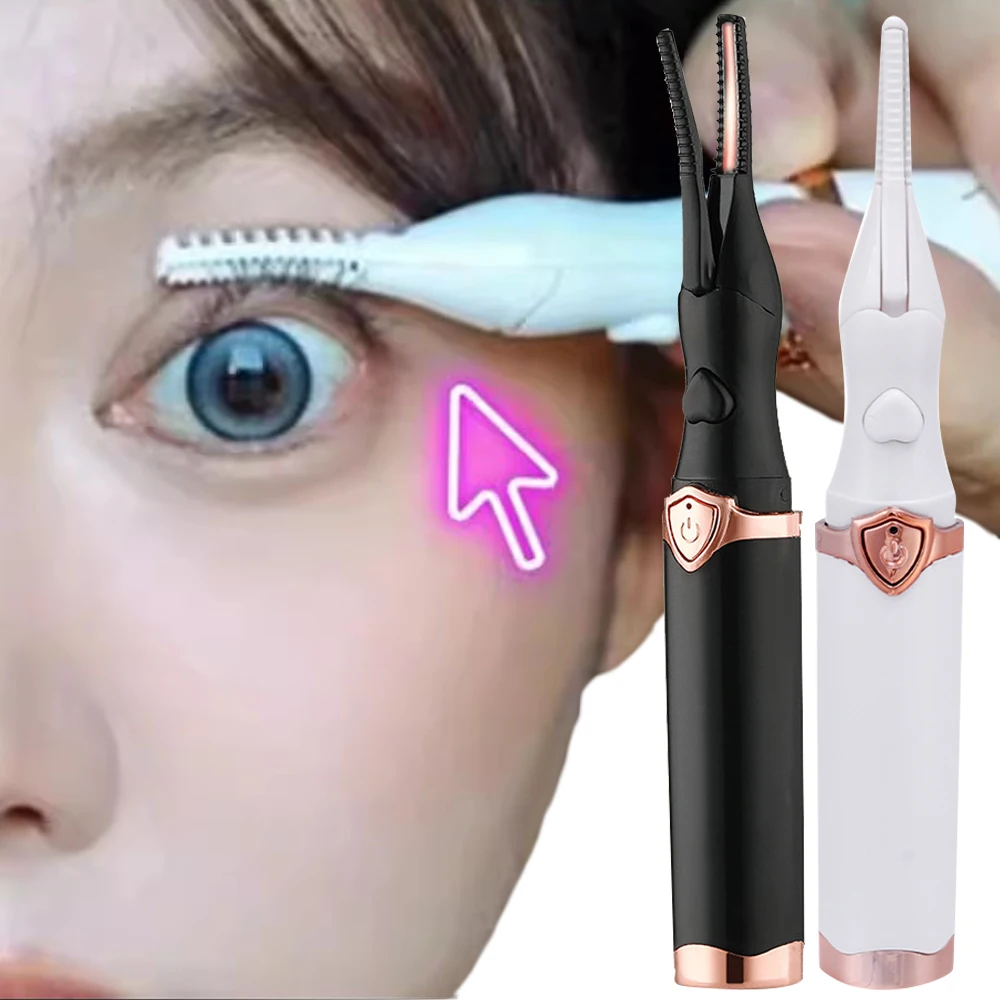 Modelador de cílios elétrico portátil para mulheres, curling rápido natural, 3 modos de temperatura, 48 horas de longa duração, maquiagem dos olhos