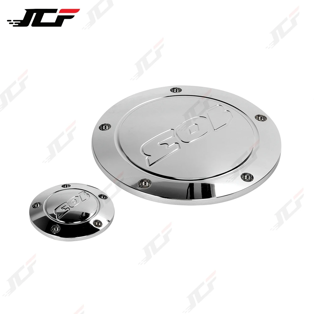 Motorcycle 103 Derby Timing Engine Clutch Side Cover Black/Chrome For Harley Touring Dyna Softail Electra Glide Street Bob FLHX