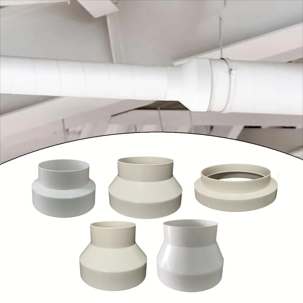 ABS Ventilation Reducer Adaptor For Transitioning Between For Duct Sizes In Cooker Hood Tumble Dryer And Air Handling