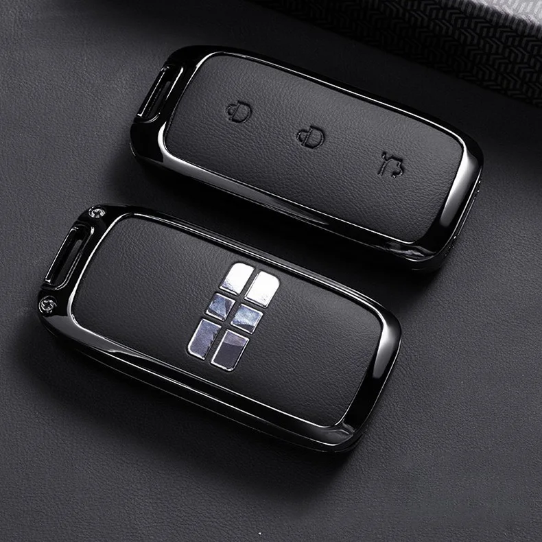 Autoschlüssel-Hülle für Geely Galaxy M9 2026 EX5 Emi E5 L7 Mexiko Zubehör 2025 Schlüsselanhänger Fernbedienung Abdeckung Gehäuse Schlüsselring – Detail 7