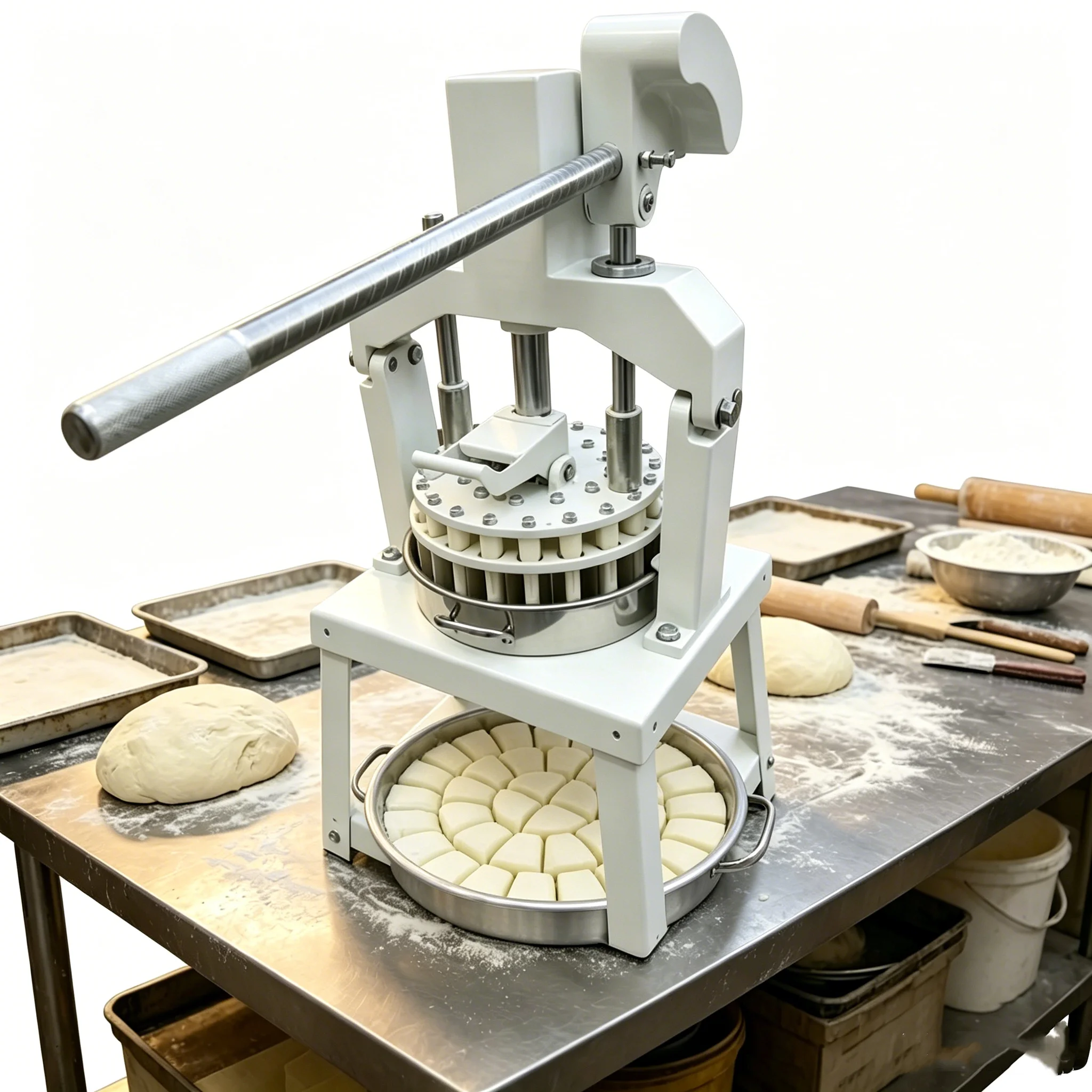 Commercial Bakery Equipment 36 Pcs Manual Dough Divider Stainless Steel Dough Cutter For Bread Pizza Hamburger Bun Bakery Shop
