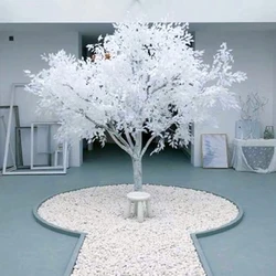 Large simulated white banyan tree, wishing tree, internet celebrity immortal tree, home decoration, garden landscape floor decor