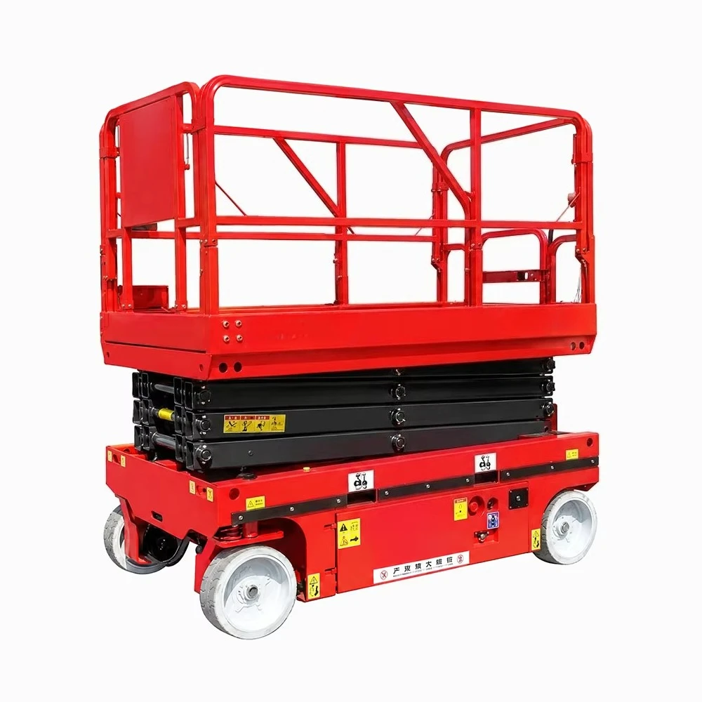 Durable 6m 8m 12m Mobile Electric Aerial Work Platform, Scissor Lift, Hydraulic Lifting Platform for Outdoor Use