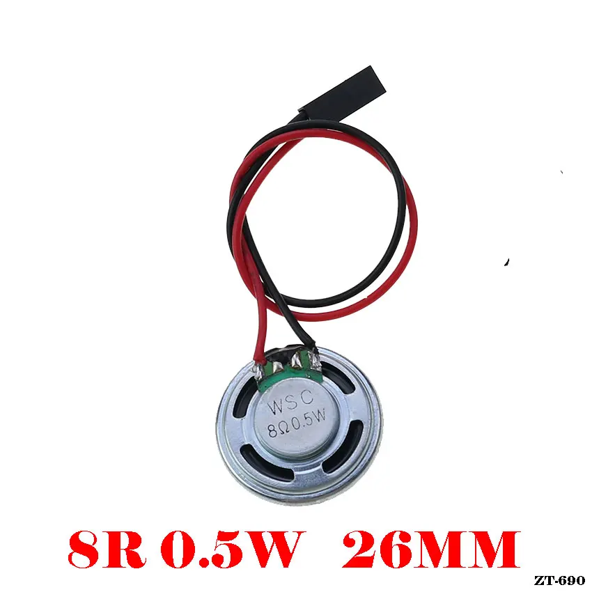 2piece  8 32 Ohms 8R 32R 0.5W 1W 2W Diameter 20 23 26 28 30 32 36 40 50 MM Ultra-thin Speaker W/  DuPont Line Terminal