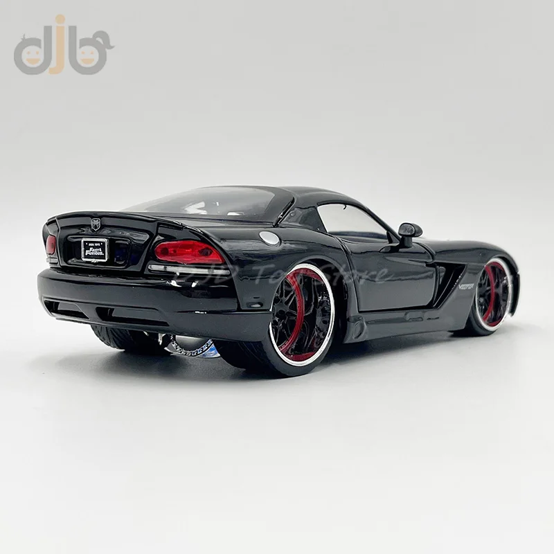 1:24 Diecast Car Model Toy 2008 Dodge Viper SRT 10 Miniature Vehicle Replica For Collection