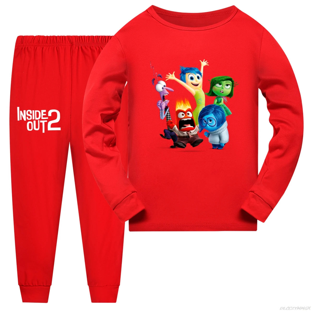 inside out2 Cartoon Pyjama Boys Wukong Long Sleeve T Shirt Pants 2pcs Sets Girls and Boys Casual Pajamas Sets