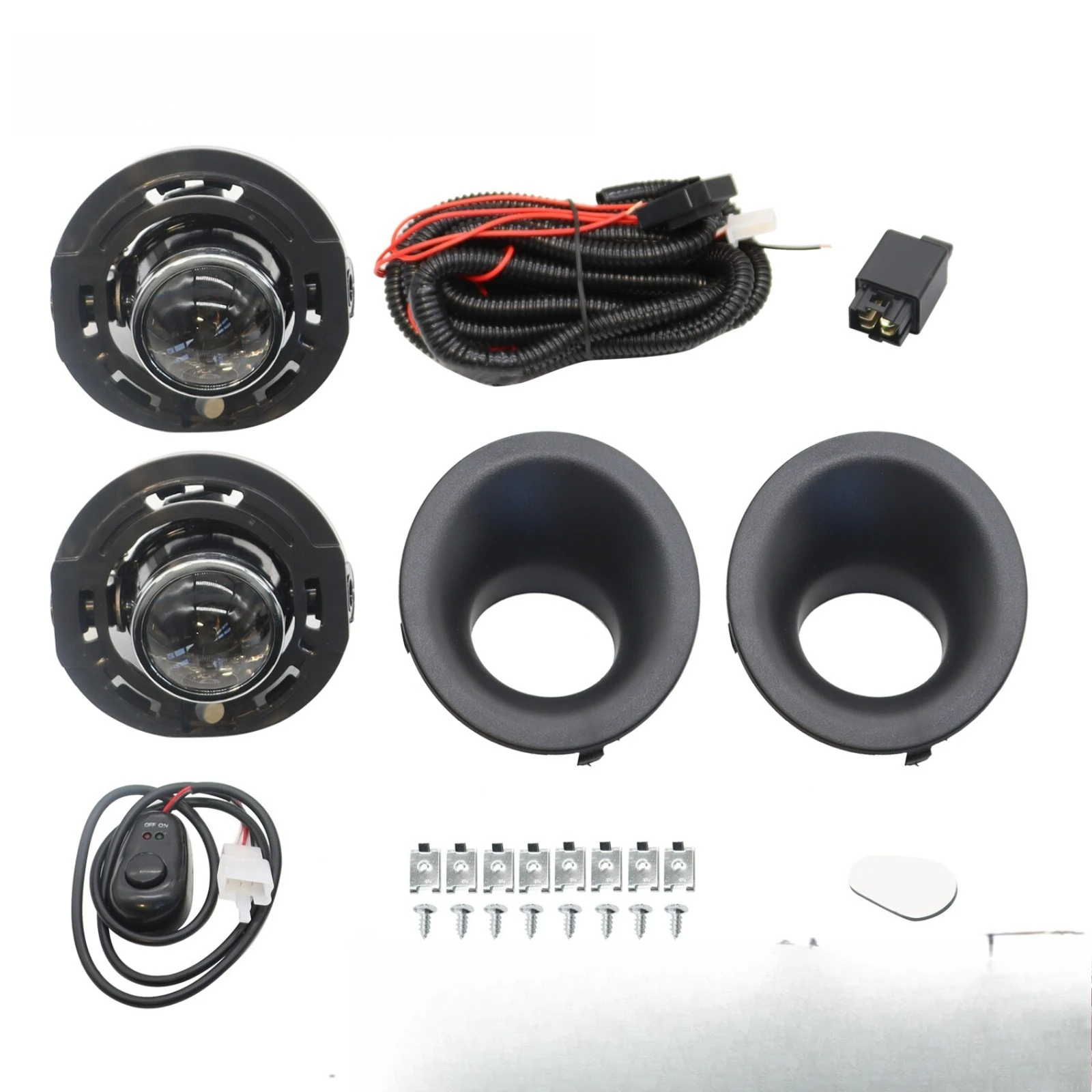 

2015-2020 For Dodge Challenger Clear Lens Pair Fog Light Lamp+Wiring+Switch Kit