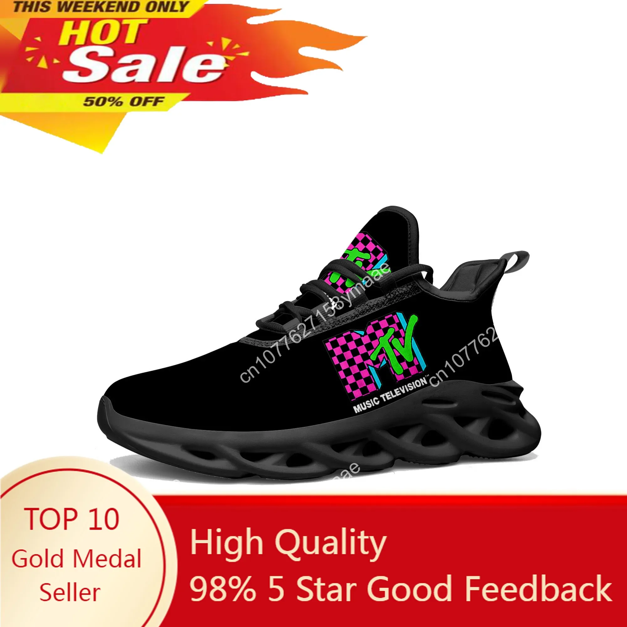 

Mtv Music Television Flats Sneakers Mens Womens Sports Running Shoes High Quality Sneaker Custom Made Shoe Lace Up Mesh Footwear