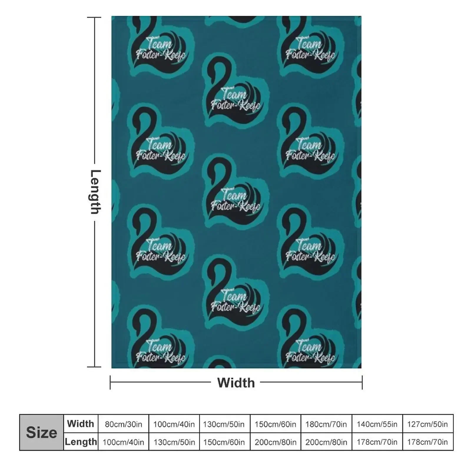 Team Foster-Keefe Throw Blanket Multi-Purpose cosplay anime Thermals For Travel Decorative Throw Shaggy funny gift Blankets