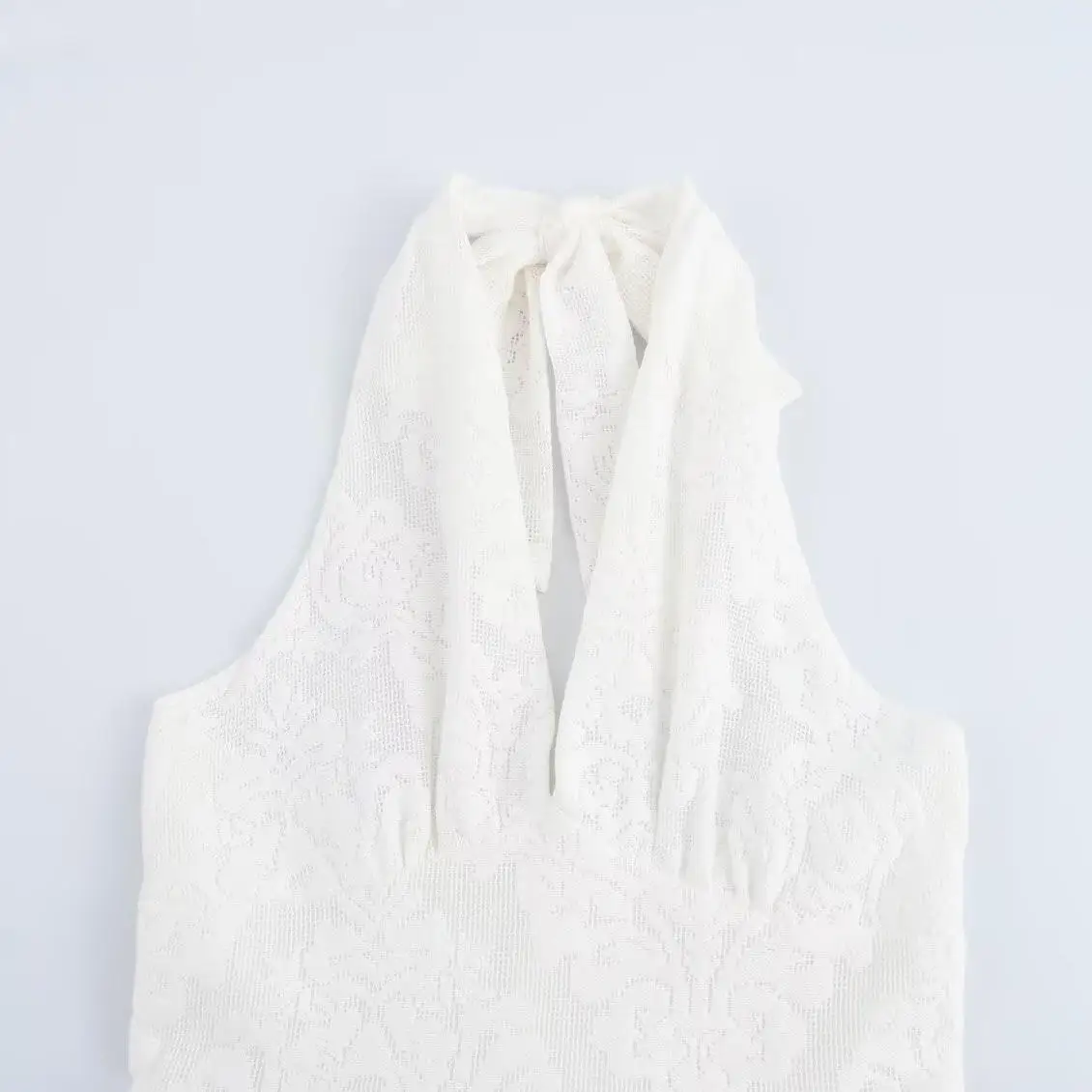 JNLEAOG Vestido de Verano para Mujer, Estilo Vacacional, Sexy, con Cuello en V, Espalda Descubierta, E, Color Puro, Aj...