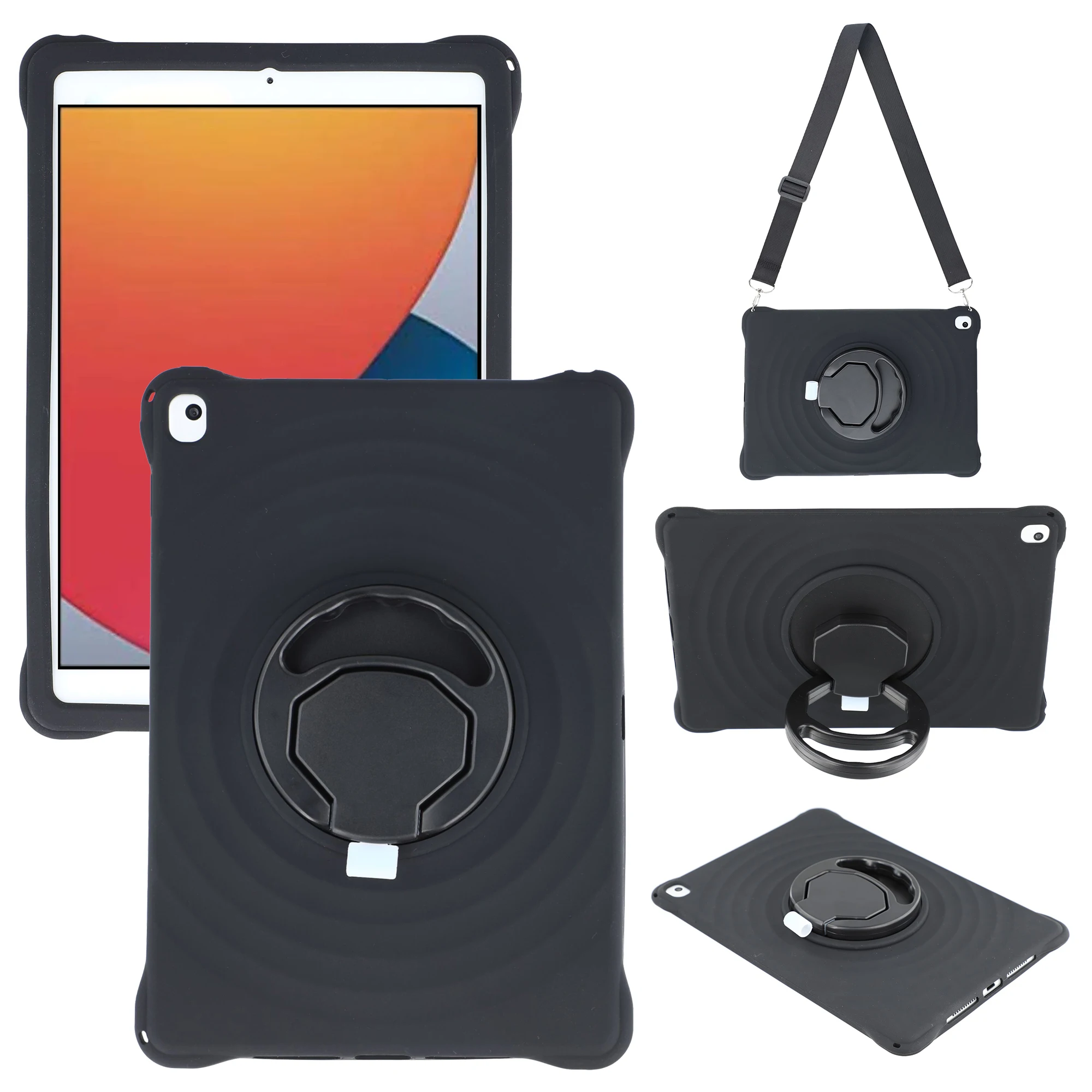 Kickstand Case For iPad 10.2 (2021) / (2020) / (2019) / iPad Air 10.5 inch (2019) / iPad Pro 10.5-inch (2017) , Ripple Texture S