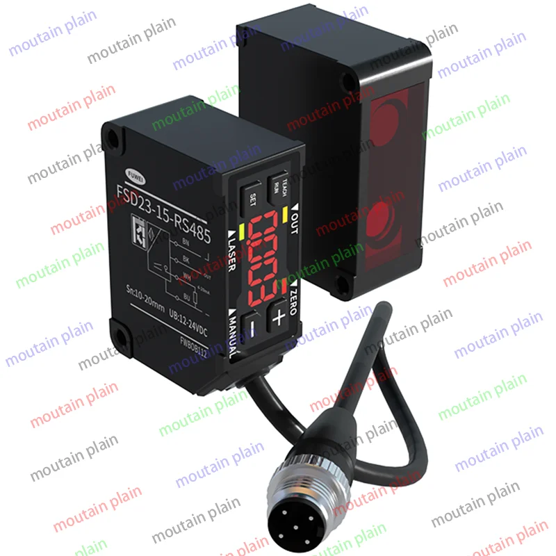 

LED Digital Display High-precision Measuring Distance Control Laser Displacement Distance Measuring Sensor FSD23-15-RS485