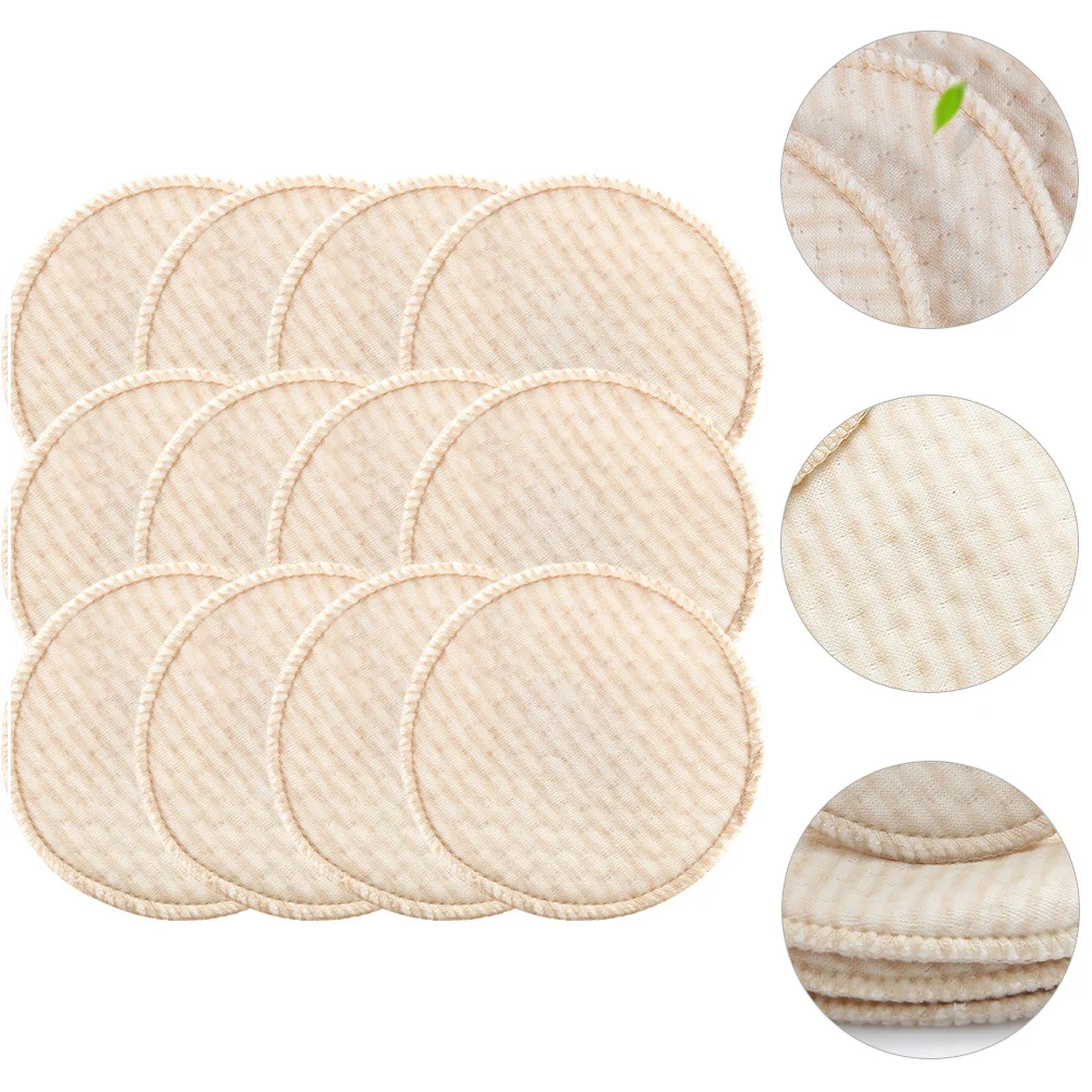 12 قطعة منصات الثدي القابلة لإعادة الاستخدام القطن وسائد التمريض آلة قابل للغسل المضادة لثر الانسكاب أساسيات الوقاية #4