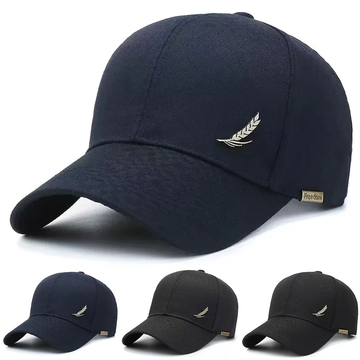 Unisex Feather Embroidery Baseball Caps Spring Autumn Outdoor Adjustable Casual Hats Sunscreen Hat Sports Cap