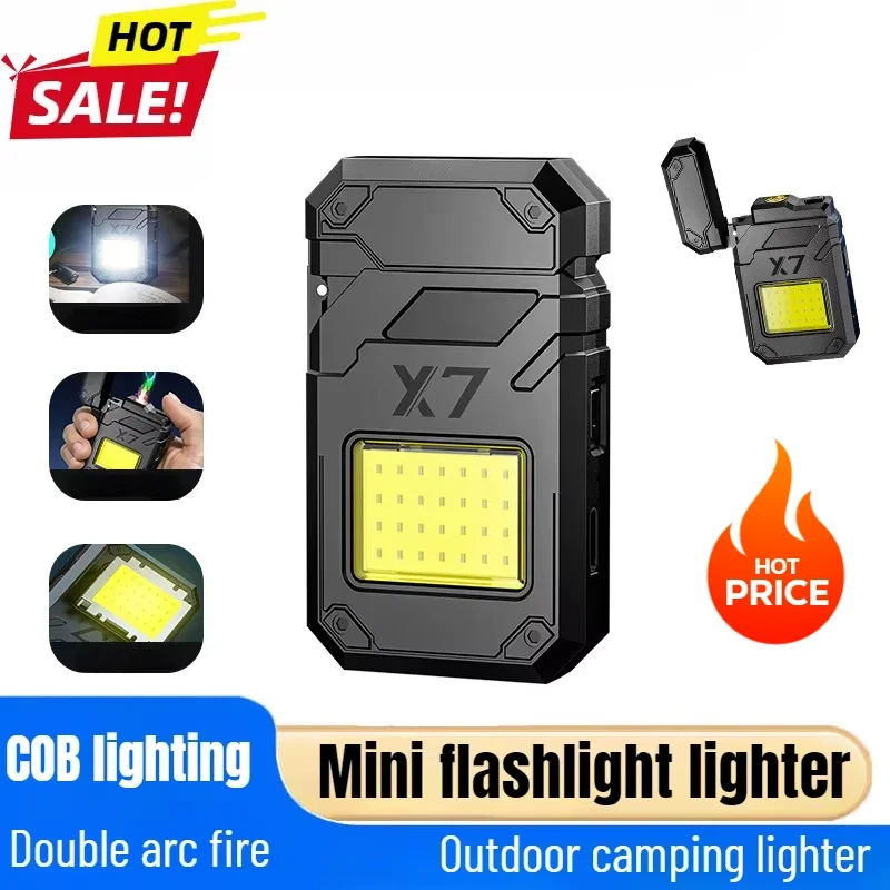 Cigar Igniter X7 Charging Lighter with Flashlight Illuminated Waterproof & Windproof Mini Cigarette Lighters&Smoking Accessories