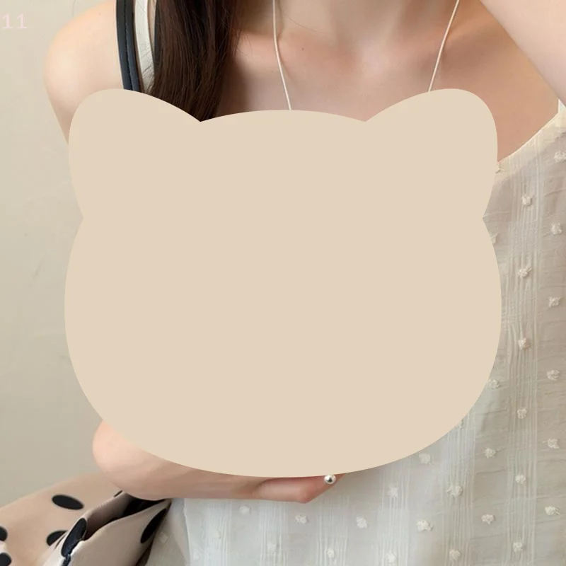 Korean Style Silver Heart Polka Dot Pendant Necklace Women's Fashion Versatile Design High-End Feeling Accessory Single Layer