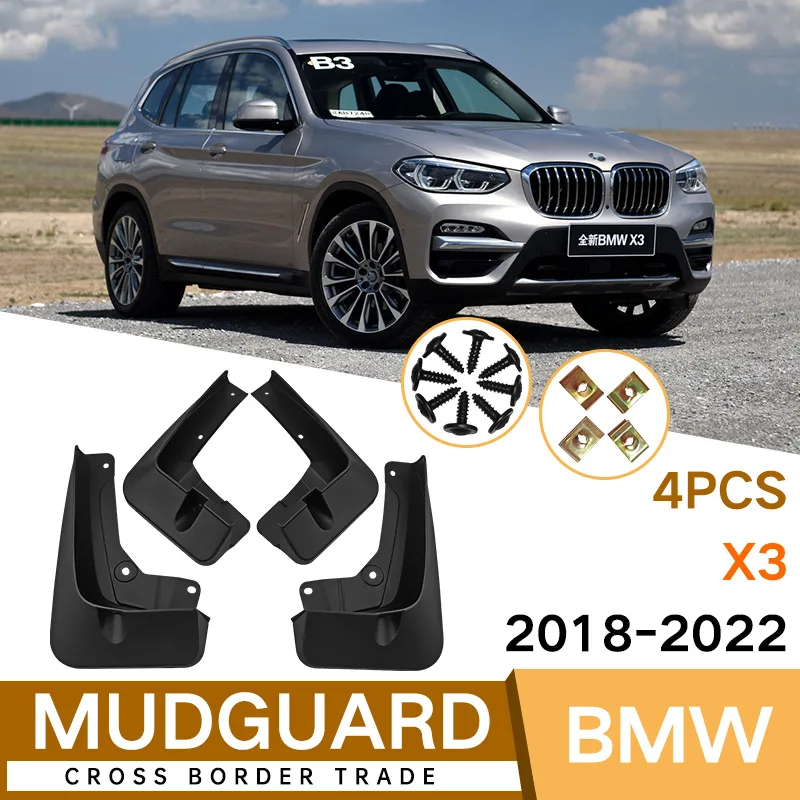 

For BMW X3 2018-2022 black car mudguard Reduce dust Resist tire dirt car accessories tools