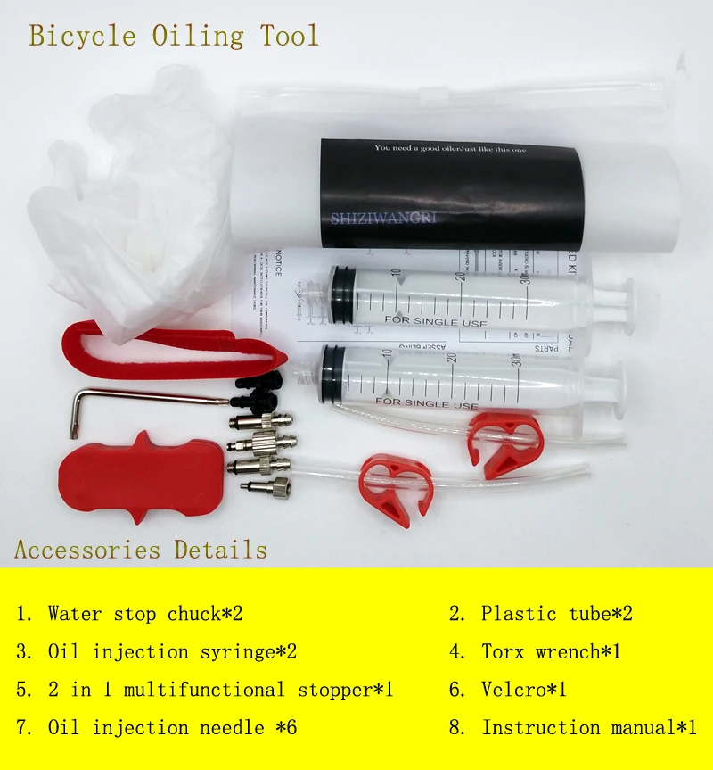 Bicycle Hydraulic Disc Brake Oil Bleed Kit Tools For ,SRAM, SHIMANO,MAGURA,Avid,Series MTB Road Bike Brake Repair Tool