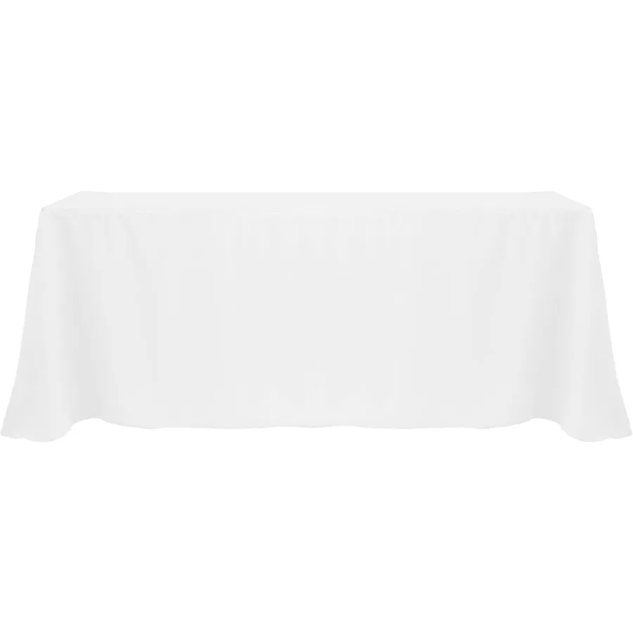 

108 x 156-Inch Rectangular Polyester Linen Tablecloth White