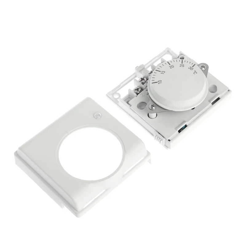 220V 6A Room Mechanical Thermostat Regulator Temperature Controller Control for Central Air Conditioning Durable image 2
