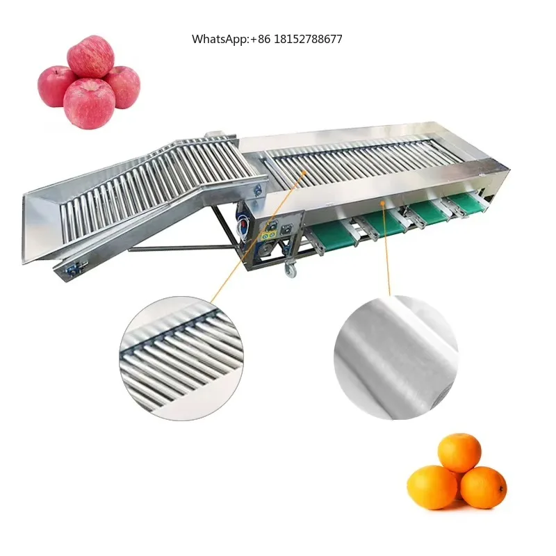 Roller Type High Efficiency Fruit Vegetable Nuts Sorting and Grading Machine